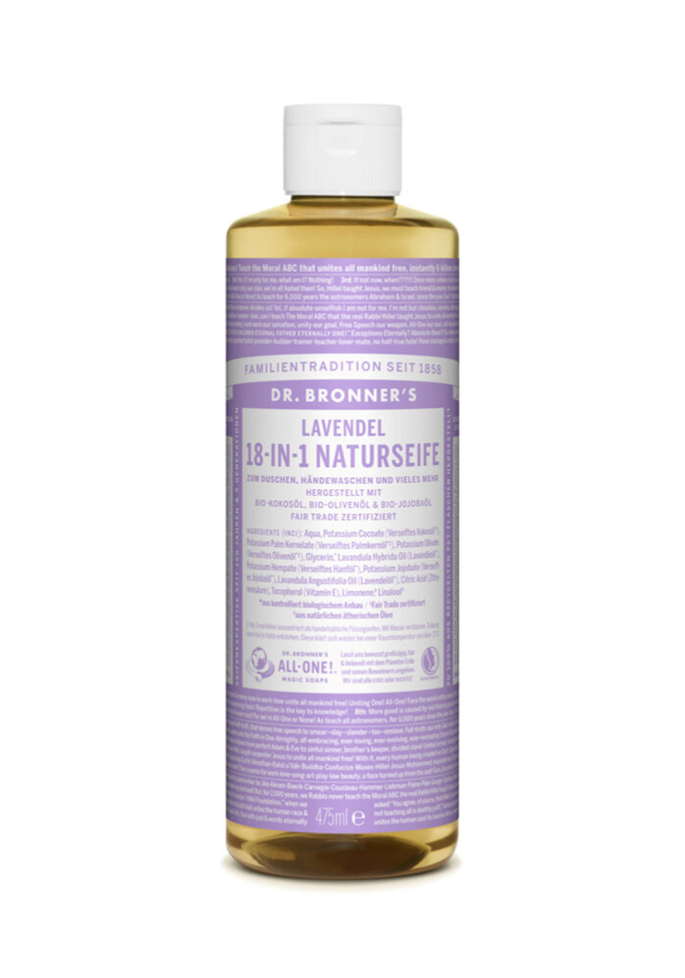 Натуральное лавандовое мыло Dr. Bronner’s 18 в 1, 475 мл.