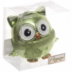 Ёлочная игрушка «Мудрая сова» 10*5*10 см, зелёный