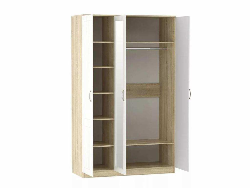 НМ 040.33 Шкаф Оливия Дуб Сонома/белое дерево