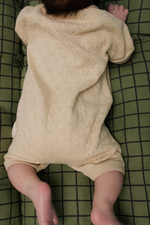 Песочник вязаный ажур (льняной)