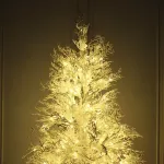 Искусственная белая елка с гирляндой встроенной «Normandia» Нормандия (коралловые ветки) от 2,1 м до 2,4 м