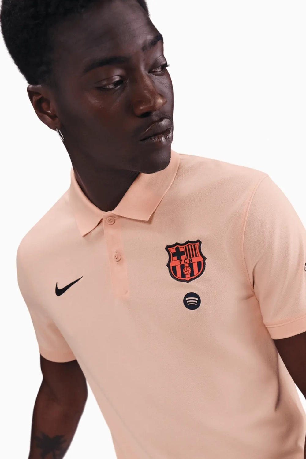 Футболка Nike FC Barcelona 25/26 SLIM 2.0 Polo Third - оранжевый