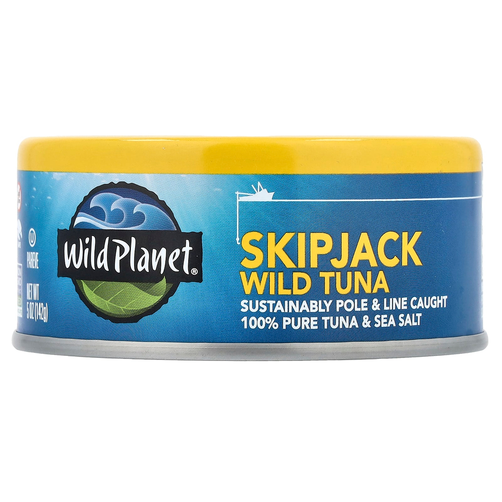 Wild Planet, Консервы из полосатого тунца, 5 унций (142 г)