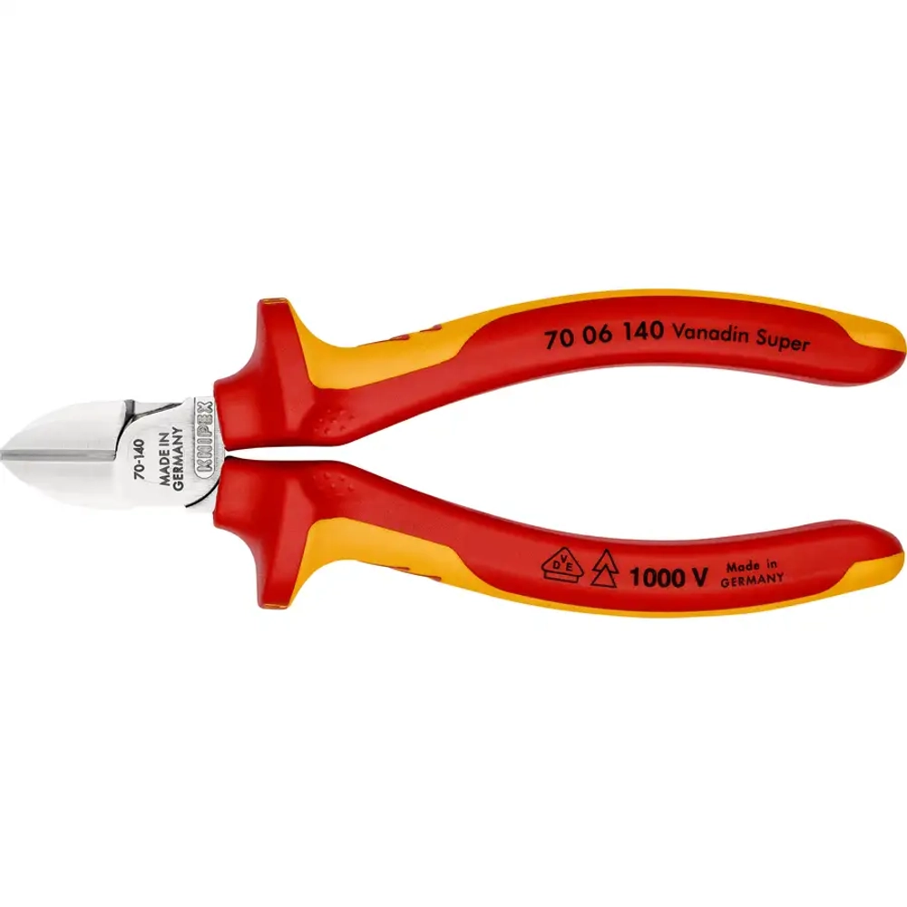 Кусачки боковые хромированные 140 мм Knipex 70 06 140 SB
