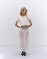 Lace Long Skirt Coconut Milk