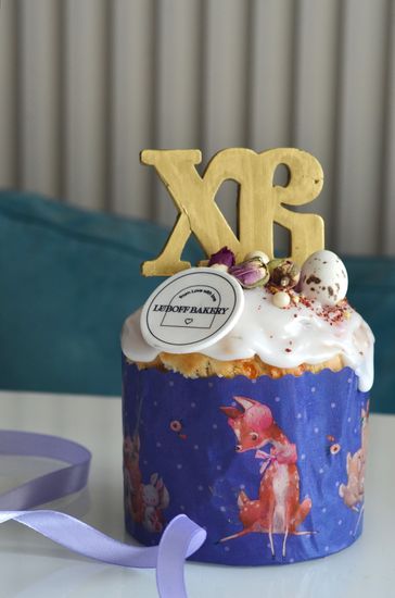 Куличи с логотипом (шоколадный декор ХВ)