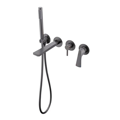 Смеситель для ванны встраиваемый Raglo R07.32.09, графит