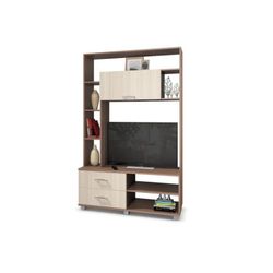 Стенка "Ева" Е72 (Ясень шимо темный/Ясень шимо светлый), ЛДСП, MODERN