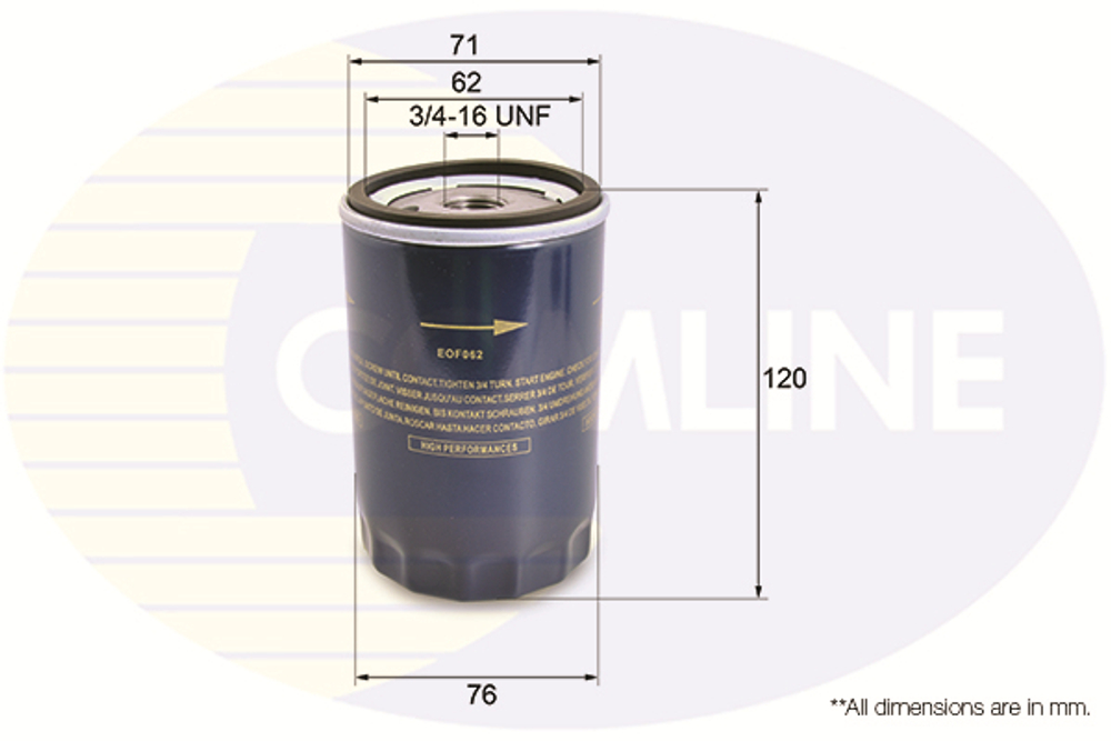 COMLINE - EOF062-CML - Oil Filter