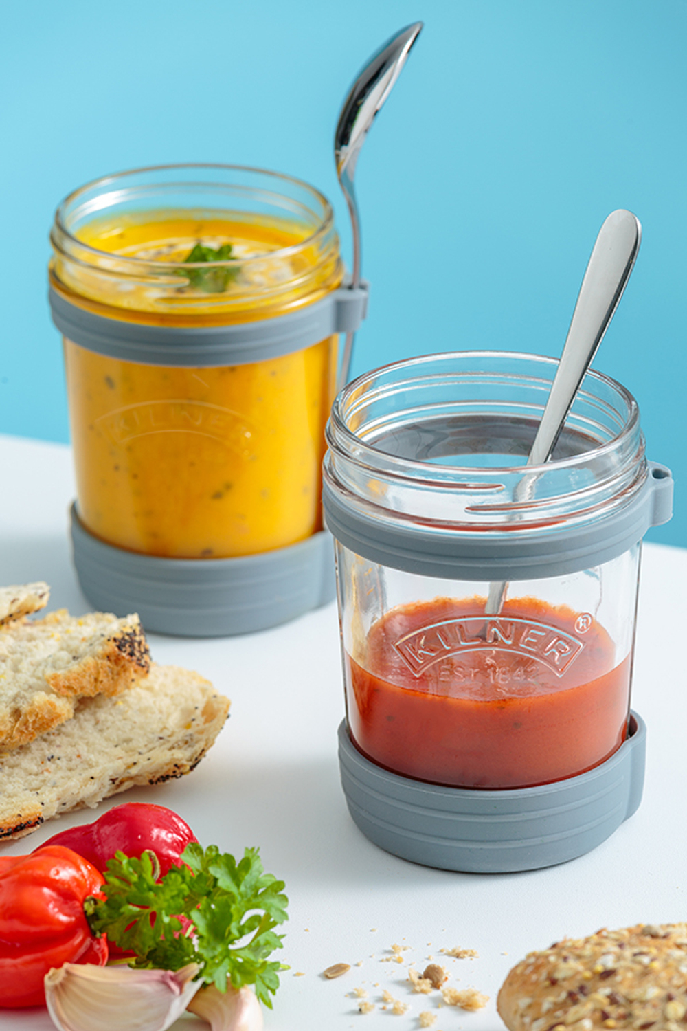 Набор из банки и ложки для супа 350 мл