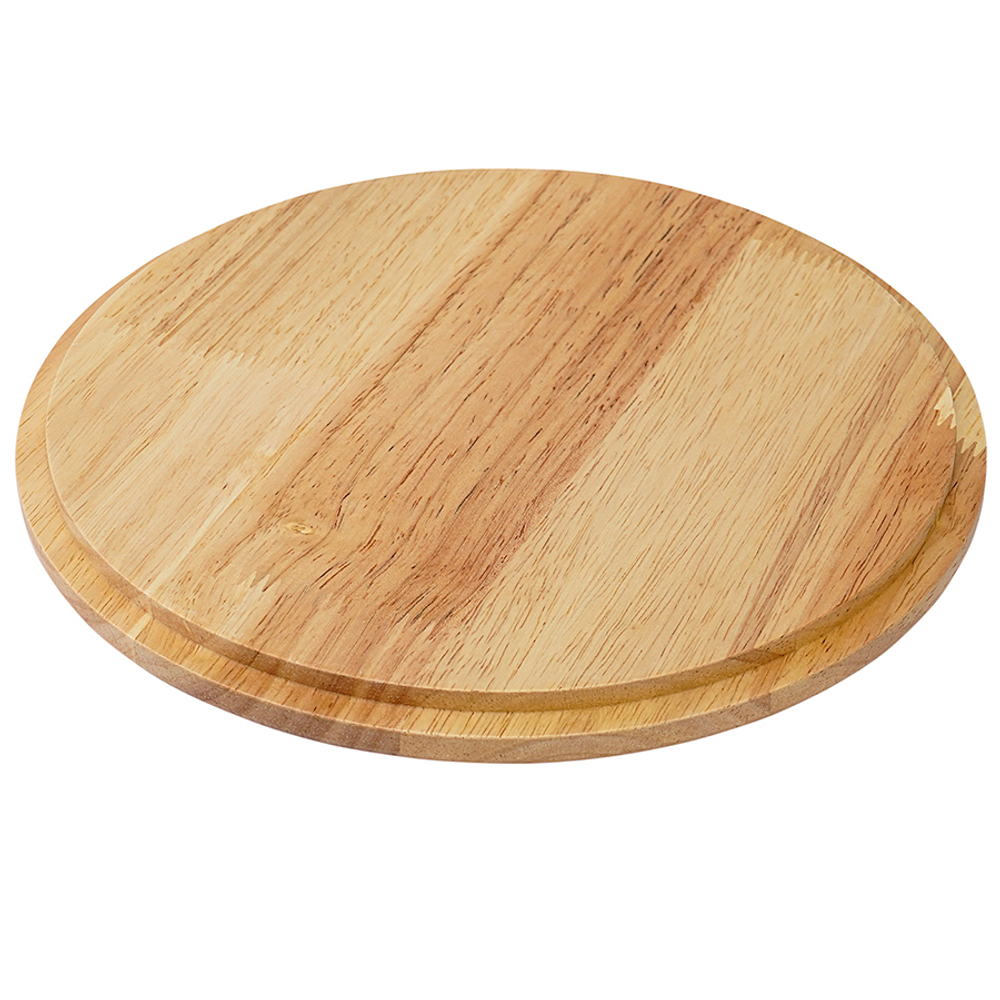 Салатник с крышкой из каучукового дерева soft ripples, dual glazing, D22 см