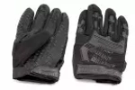 Перчатки тактические Outdoor Gloves Adventure полноразмерные прорезиненные Чёрный