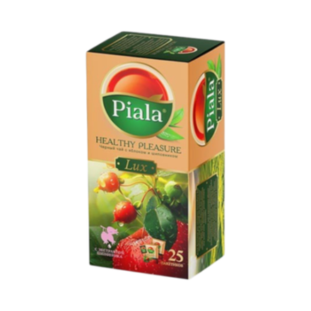 Чай черный Пиала LUX с яблоком и шиповником 25 пакетиков