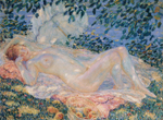 Frederick Carl Frieseke - эротическое искусство художника Фредерика Карла Фризеке. 16+