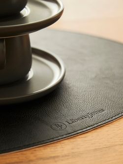 Набор из 4-х двухсторонних сервировочных салфеток Drop, 33х41 см, черный/светло-серый