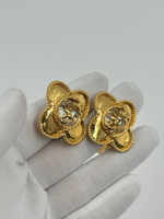 Клипсы Chanel с кристаллами