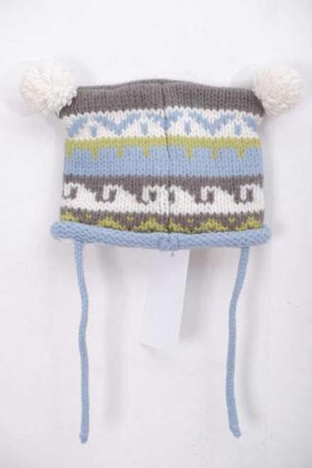 Шапка с помпонами на 0-3 месяца