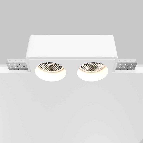 Встраиваемый светильник Maytoni Technical Gyps Modern DL123-GU10-02-W