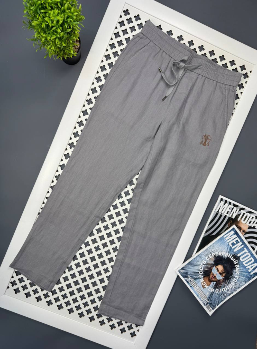 Льняные брюки Brunello Cucinelli