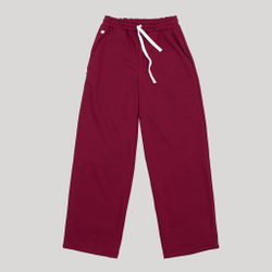 Wide Sweatpants LOGO Beaujolais