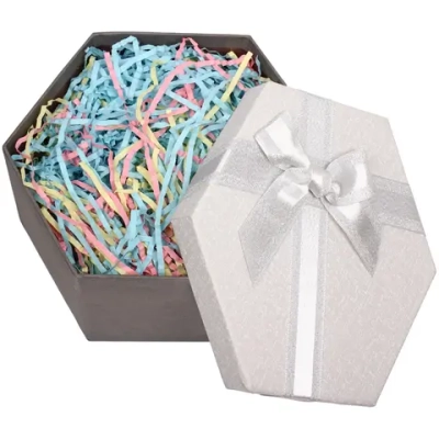 Наполнитель бумажный для подарков «Радуга» 50г (гофре), мультицвет