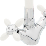 Смеситель для кухни, Frud, гибк излив, с кран-буксой, бел, R44127-7