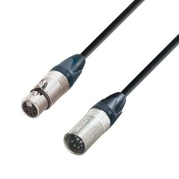 Adam Hall K5 DGH 1500 - кабель DMX, Neutrik 5-pin XLR (M) - 5-pin XLR (F), 0.22 мм2, 15 м