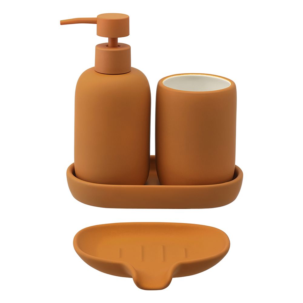 Диспенсер для жидкого мыла Flow, 290 мл, терракотовый