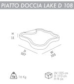 Поддон для уличного душа Arkema Lake D 108