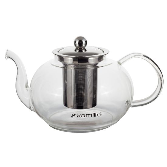 Стеклянный заварочный чайник 1200 мл. Kamille KM-0783L со съемным ситечком