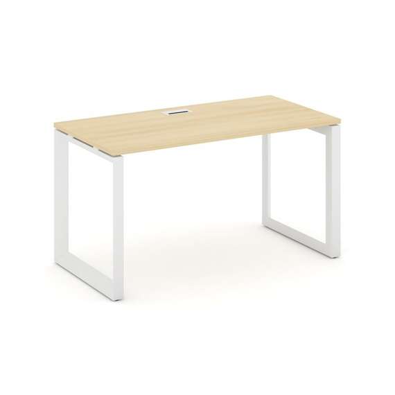 Style Project Стол письменный SN-59O.SP-011 Акация Лорка/Металл Белый/Белый Заглушка 980*700*750