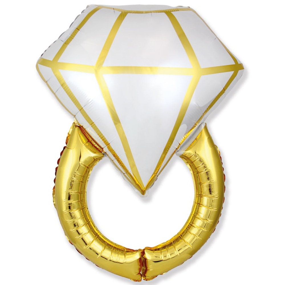 Шар Фольгированный Кольцо золотое (Золотой)