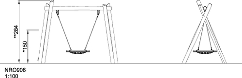 Качели «Гнездо» d = 100 см