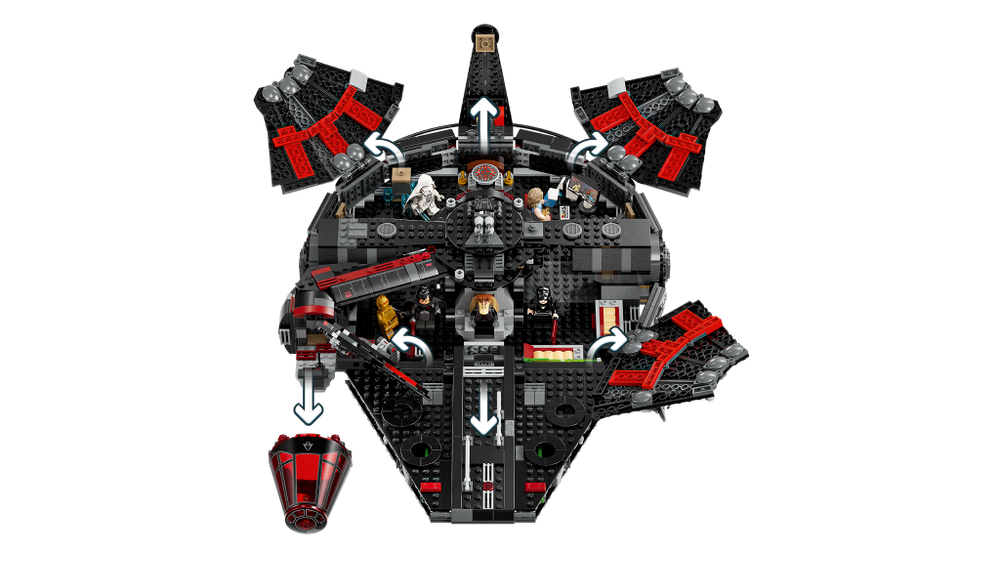 LEGO Star Wars 75389 «Тёмный Сокол» — космический корабль для коллекции