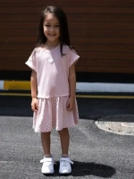 Платье оверсайз в сад с коротким рукавом