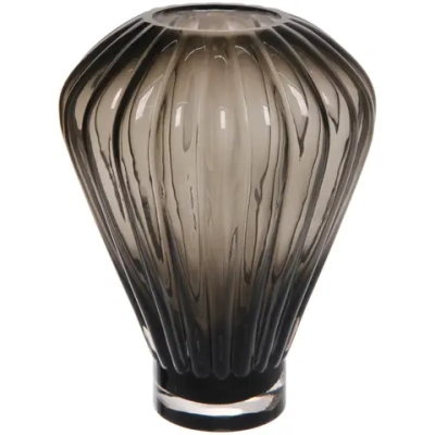Ваза стеклянная «GREY GLASS» 19*25см