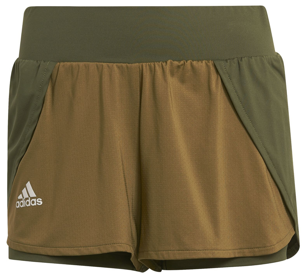 Женские Шорты теннисные Adidas Match Shorts W - wild pine/Аллюминий/wild moss