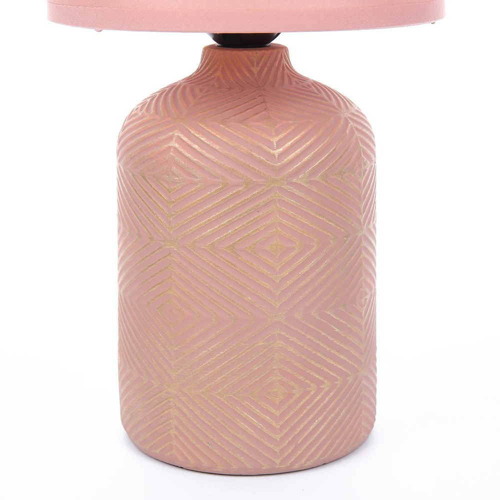 8221/1T MODERNI LN25 385 терракота, керамика/текстиль Настольная лампа Е27 1*60W 220V NIANA