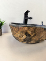 Раковина из речного камня RS-65961 45х37х16 из натурального камня
