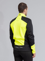 Мужская куртка FISCHER Softshell Warm, черно-лим. GR8115-103