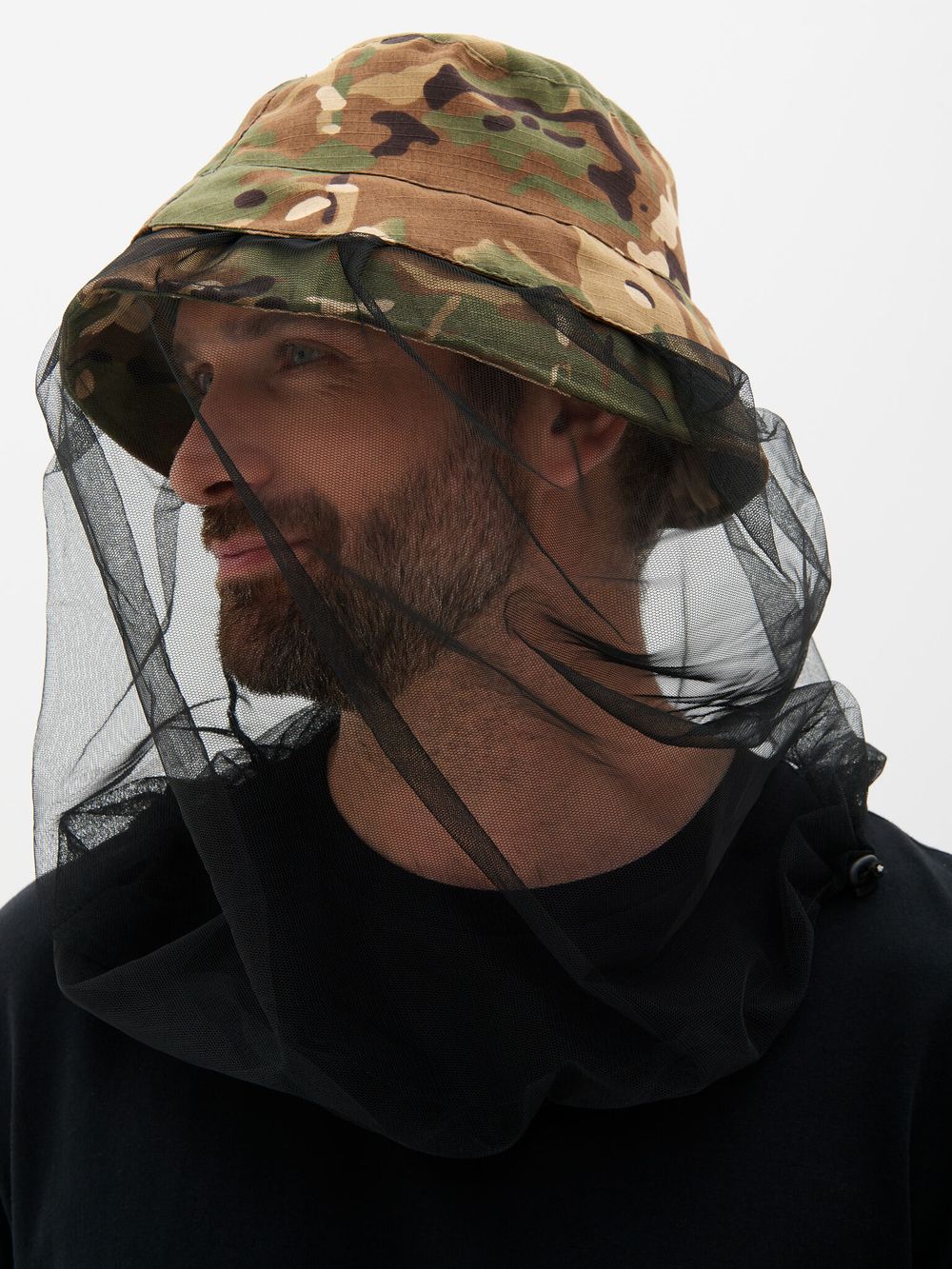 Панама-накомарник Трансформер ткань Смесовая Рип-Стоп цвет Мультикам