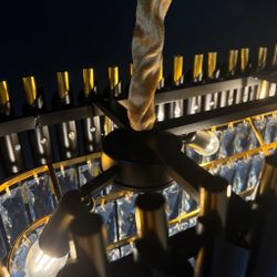 Подвесная Люстра Empire Black Rectangular Chandelier Crystal By Imperiumloft