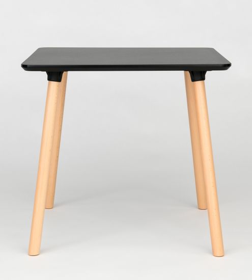 Обеденный стол Morton 80х80 см меламин черный