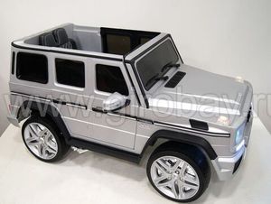 Детский электромобиль River Toys Mercedes-Benz-G65-AMG серебристый