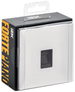 FORTE&PIANO Розетка компьютерная RJ45 кат.6 FP231M металл белый IEK