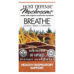 Host Defense, Host Defense Mushrooms, Breath, здоровое дыхание, 30 капсул