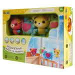 Карусель муз. Mioshi Baby "Весёлая компания" (музык., заводн., мягк. игрушки)