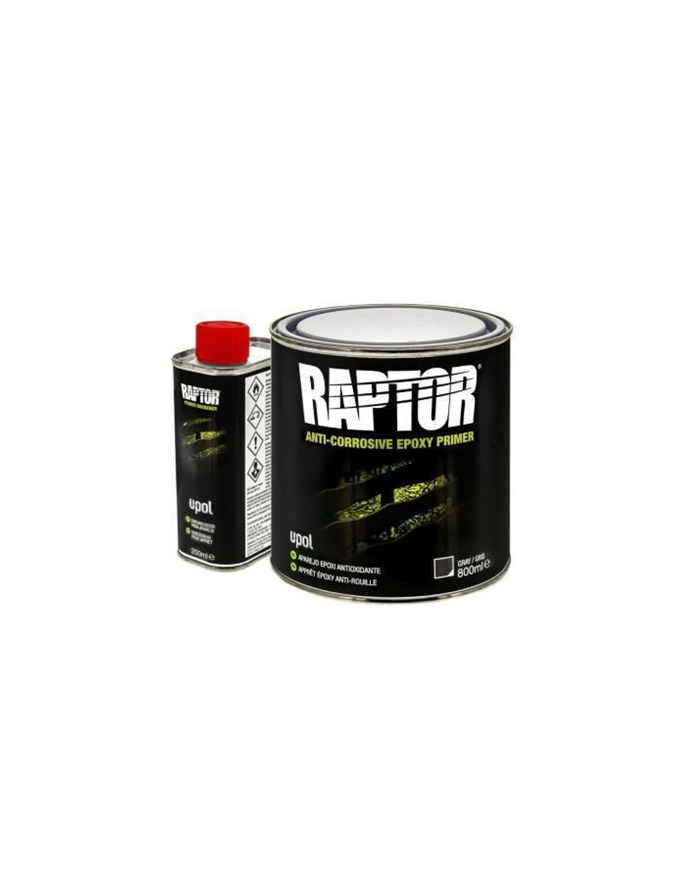 Грунт эпоксидный антикоррозийный RAPTOR с отвердителем комплект 5л.  U-POL