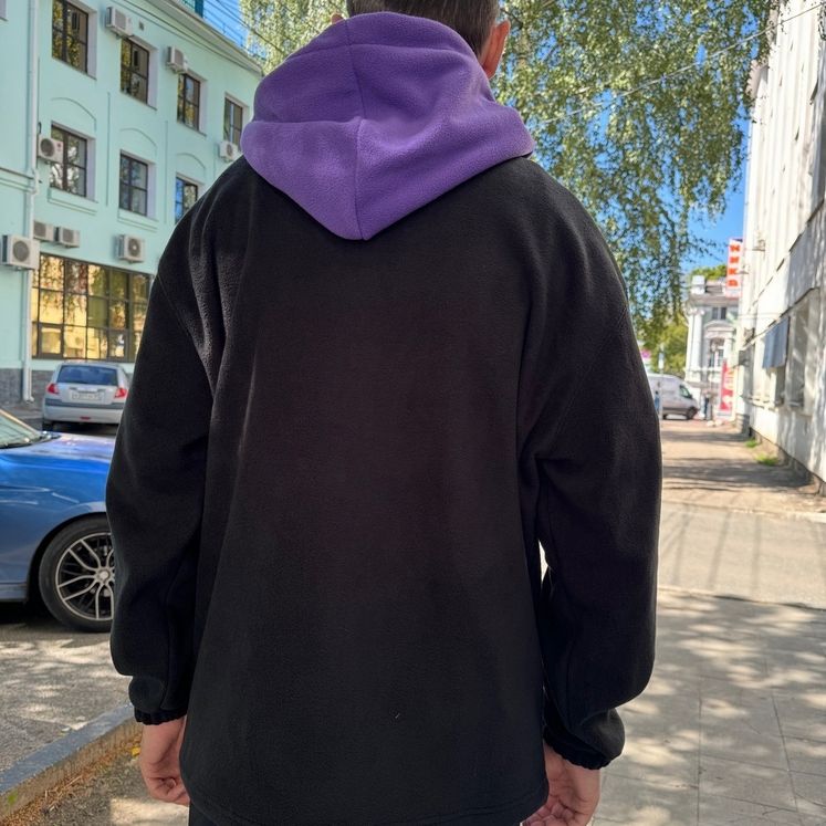 Худи SHADOW Fleece Combo, черн/фиолетовый