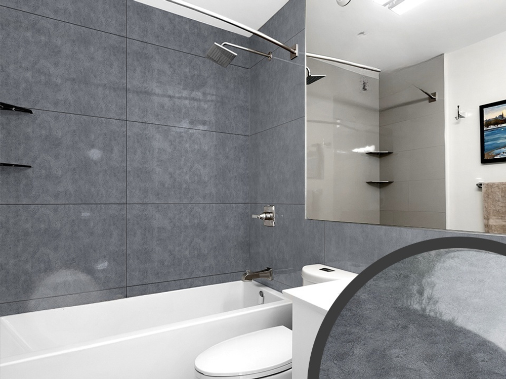 Самоклеящаяся панель ПВХ Гранит серый 300х300х2 мм